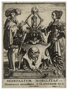 Doodswapen. Staat 2 door Wenceslaus Hollar